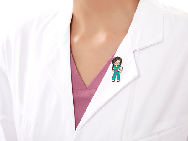 LAPEL PIN - MED GIRL