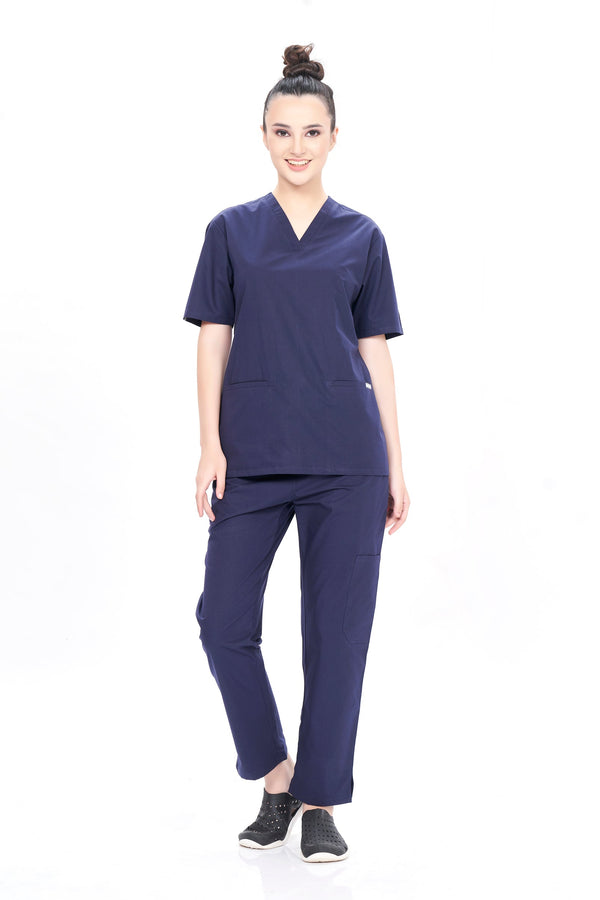 PC ALPHIE V NECK - NAVY BLUE