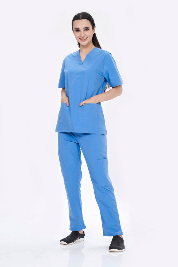 PC ALPHIE V NECK - SKY BLUE