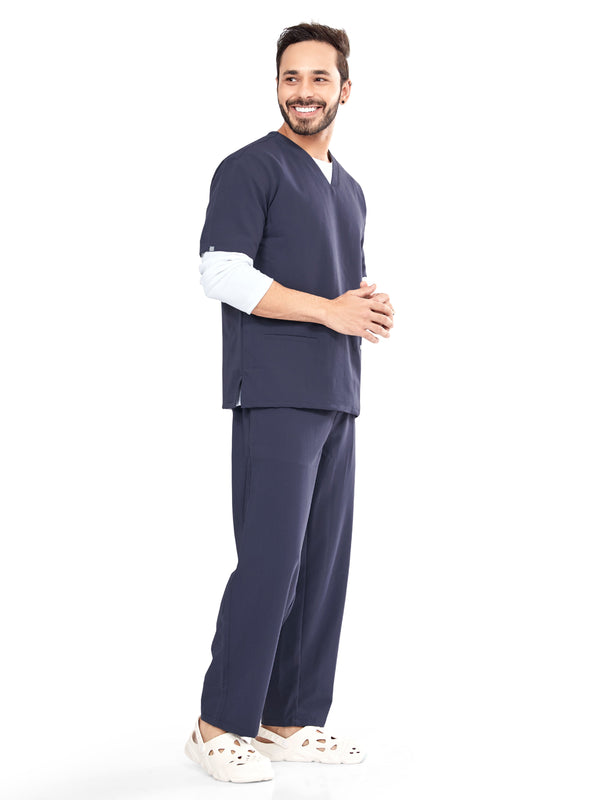 Raven 4 Way V Neck 7 Pocket Scrub Set Spruce