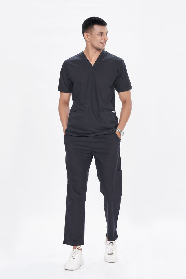 PC ALPHIE V NECK - DUSKY BLACK