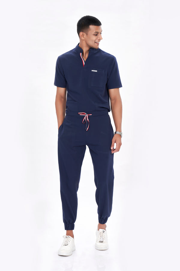 4 WAY FALCON - POLO AND JOGGERS - NAVY BLUE